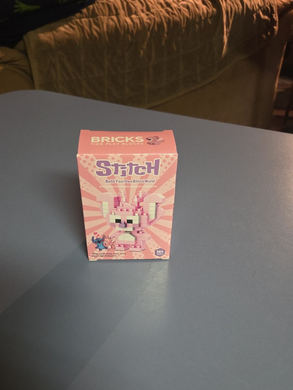 Stitch Buildable Pink Character Block Toy